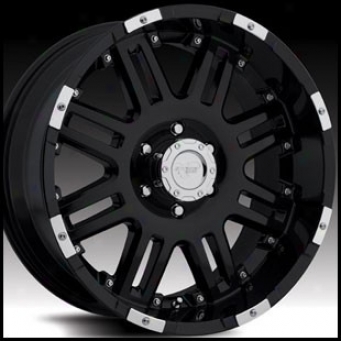 "pro Comp Wheel 8188 17"" X 8.5"" Gloss Black Wth Accents"