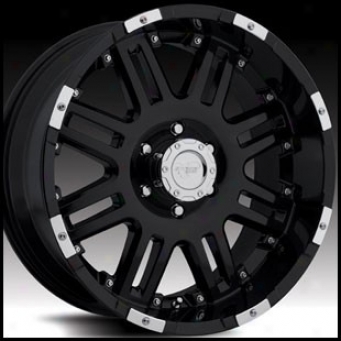 "pro Comp Gyrate 8188 18"" X 9"" Gloss Black With Accents"