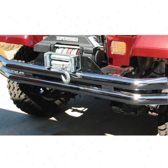 Rampage Jeep Bumper Double Tube Front Or Rear Stainless Steel