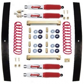 "rancho 3"" Suspension Raise Kit W/ Rear Add-a-leafs & Shkcks"