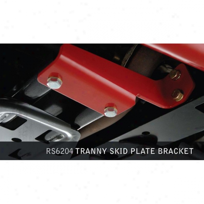 Rancho Transmission Skid Plate, Red Powder Coated