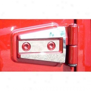 Realwheel 2 Door Hinge Cover, Stainless Knife