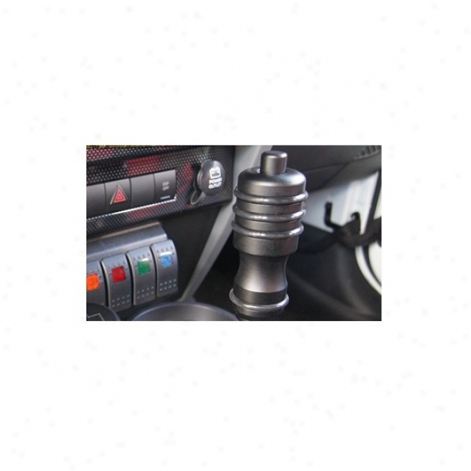 Realwheels, Black Gear Shift Knob, Black Powder Coat