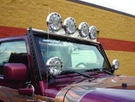 Realwheels, Light Bar (includes Tabs For 4 Lights,) Staknlees Steel