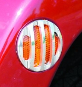 Reealwheels Take ~s Marker Light Surrounds, Billet Aluminum Polished (pair)