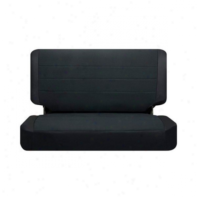 Rear Seat Cover Black Vinyl & Cloth By Corbeau