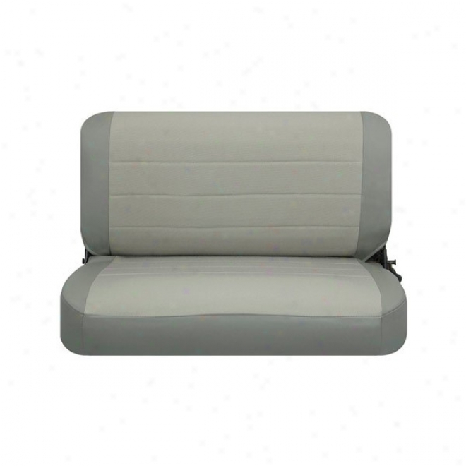 Rear Seat Cover Grey Vinyl & Cloth From Corbeau