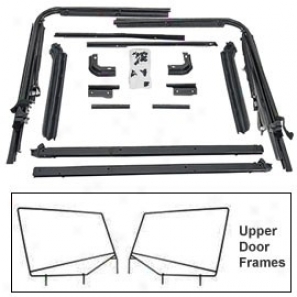 Replacement Soft Top Hardware Upon Tailgafe Bar & Pair Upper Dood Frame - Outfit