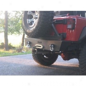 Large stream Raider Rear Bumper - Rock Crawler W/tire Carrier, Epoxy Coat