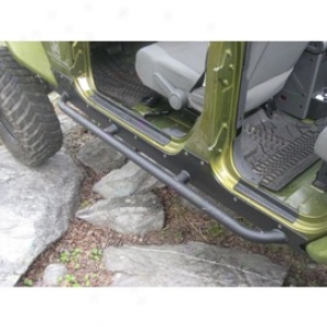 Large stream Raider Rock Sliders - 4 Door, Epoxy Coat