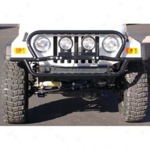 Rock Slider Front Bumper Wrinkle Black Powder Cover