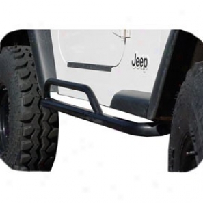 Rock Slider Side Bars, Wribkle Black