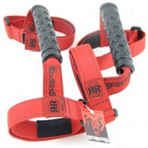 "roll Obstacle Grab Handles 2"" Red (pair), Skyjacker"