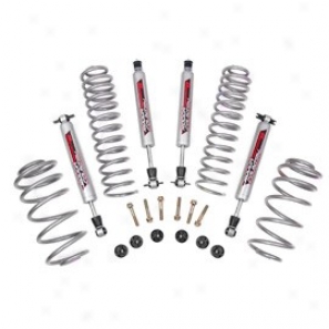 "rough Country 3.75"" Jeep Combo Suspension Lift Kit, With Performance 2 .2 Shocks For 6 Cylinder Engine"