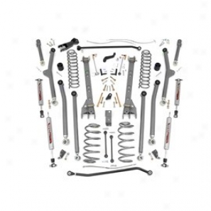 "rough Country 4"" Jeep Suspension Long Arm Lift Kit With Performance 2.2 Shocks"