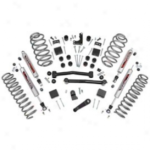 "rough Country 4"" Suspension Rise Kit, Performance 2.2 Shock"