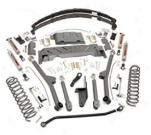 "rough Country 4.5"" X-series Long Arm Suspension Lift Kit W/rear Leaf Springs"