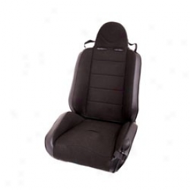 Rrc Recling Racing Seat Black On Black Rugged Ridge