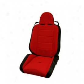 Rrc Recling Racing Seat Red On Black Rugged Ridge