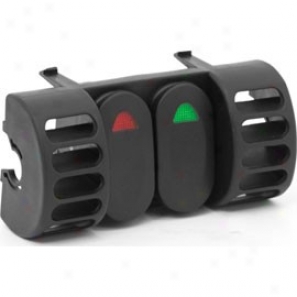 Rugged Ridge Ac Vent Siwtch Pod Kit, Black, Includes Switch Pod And Two Rocker Switches