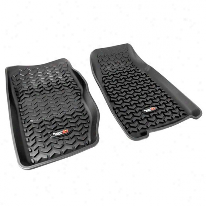 Rugged Ridge All Terrain Floor Liner, Frobt Pair, Black