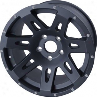 Rugged Extended elevation Aluminum Wheels Satin Black