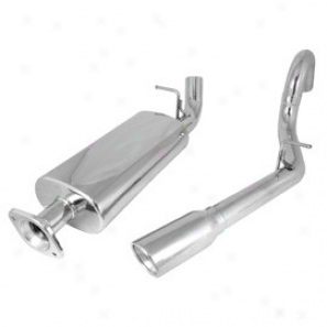 Ruggee Ridge Cat Back Exhaust Kit, Stainless Steel Singl eRight Hand Outlet With 4.0l