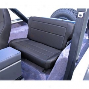 Rugged Ridge Fold & Tumble Rear Seat Black Denim