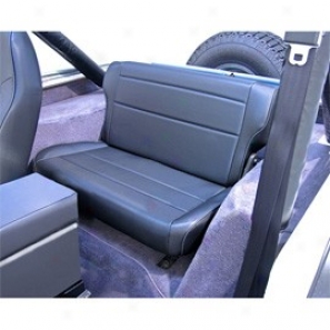 Rugged Ridge Fold & Roll Rear Seat Black