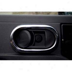 Rugged Ridge Inside Door Handle Covers Pair Chrome