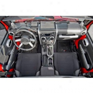 Rugged Ridge Interior Trim Accent Kit Brushed Silver Automatic Transmission & Power Windows