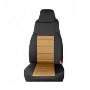 Rugged Ridge  Neoprene Front Seat Covers Black With Tan