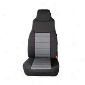 Rugged Ridge  Neoprene Front Seat Covers Black Witn Gray