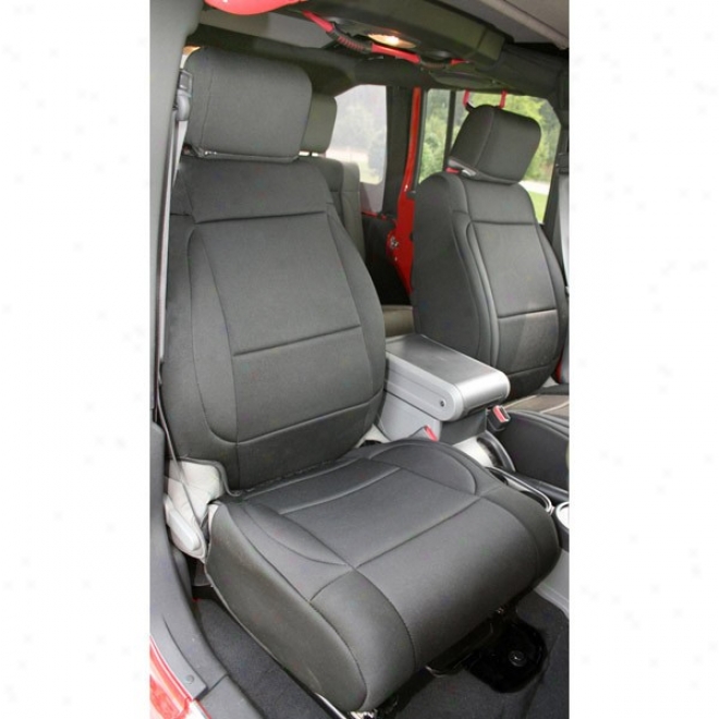 Rugged Ridge Neoprene Front Seat Covers With Abs Flap Black