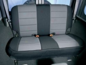 Rugged Ridge  Neoprene Rear Seat Shelter Black With Graay