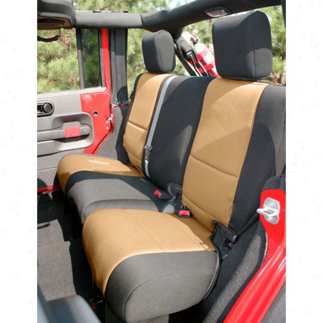 Rugged Ridge Neoprene Rear Seat Cover Black With Convert into leather