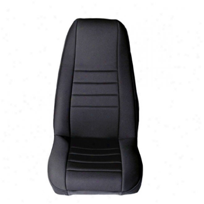 Rugged Ridge Neoprene Seat Cover Fronts (pair) Blk/blk