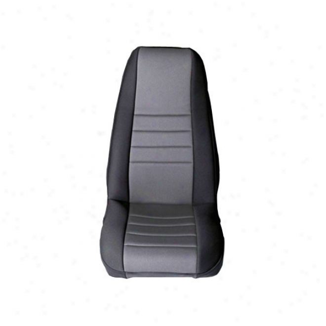 Rugged Ridge Neoprene Seat Cover Fronts (pair) Black/gray