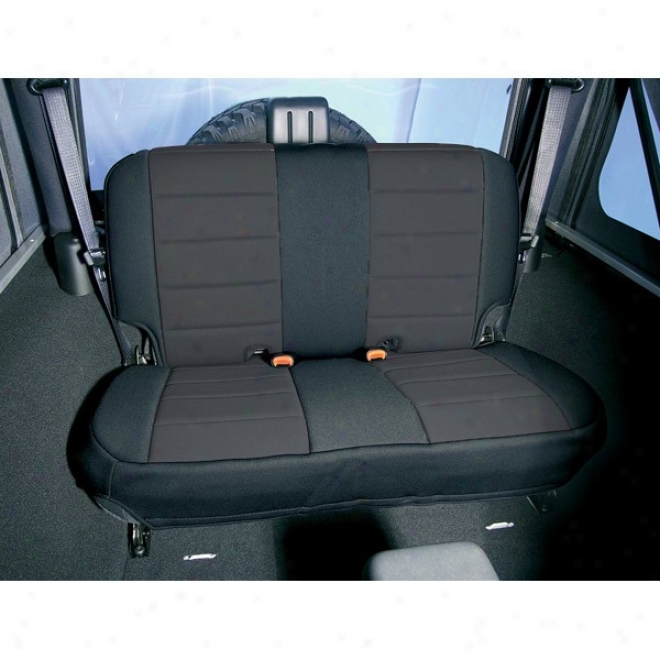 Rugged Ridge Neoprene Seat Cover Rear (blk/blk)