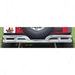 Rugged Ridge Rear Tubular Bumper Without Hitch Stainless Steel