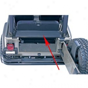 Rugged Ridge Replacement Tailgate Bar With Tonneau, Black Denim