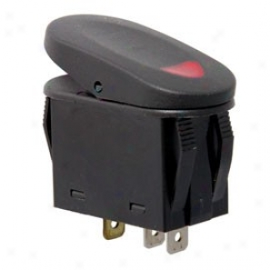 Rugged Ridge Rocker Switch, 2 Pro~, Blaxkk With Red Indicator Light