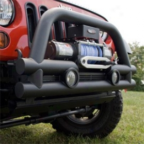 Rugged Ridge Srubby Tube Bumper With Winch Dish