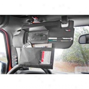 Rugged Ridge Sun Visor Organizer, Black (pair)