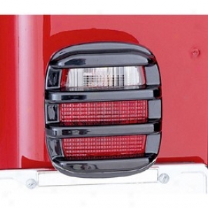 Rugged Extended elevation Tail Light Guard Set, mSoke (pair)