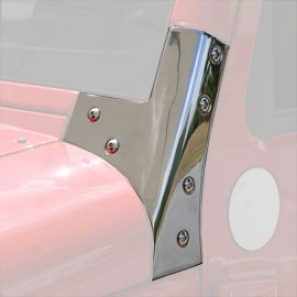 Rugged Ridge, Windshield Hinge Value, Stainless Steel, Psir