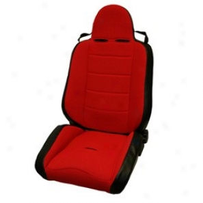 Rugged Ridge Xhd Off Road Seat, Red/black