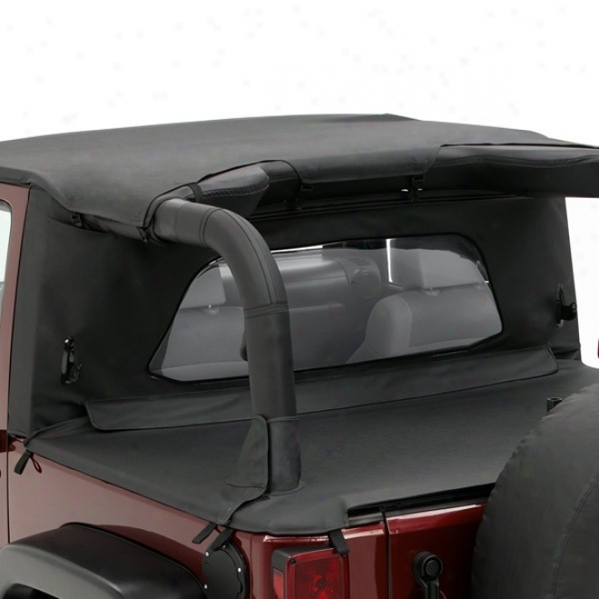 Safari Header Bikini, Wraparound Windjammer, Duster Deck Clothe &  Windshield Chahnel Kit Black Diamond Factory Soft Top