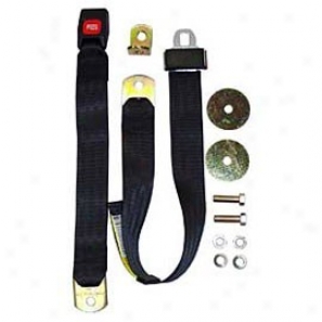 Seat Belt -  60 Inch Non-retractbale Lick Belt Black Each