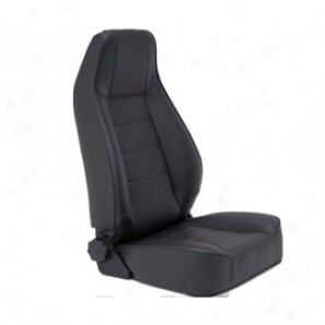 Smittybilt Factory Replacement Seat With Recliner Black Vinyl